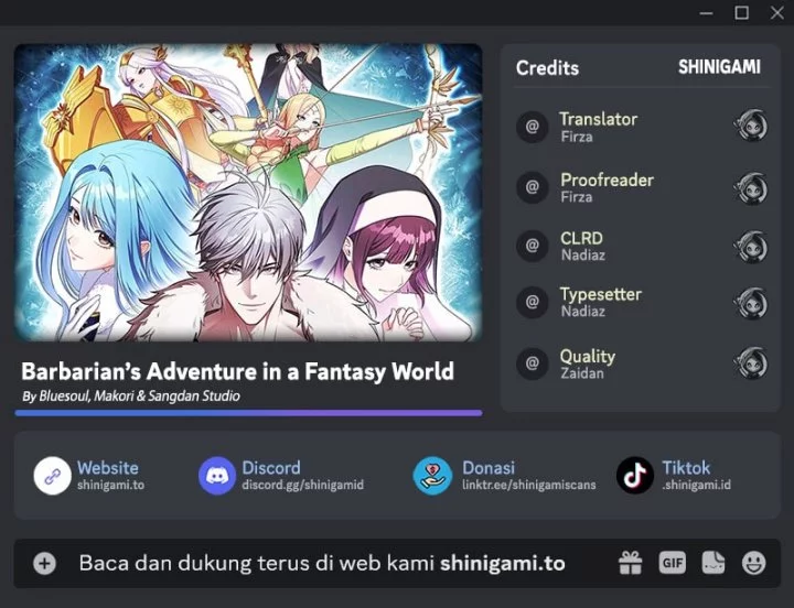 Baca Komik Barbarian’s Adventure In A Fantasy World Chapter 37 Gambar 1