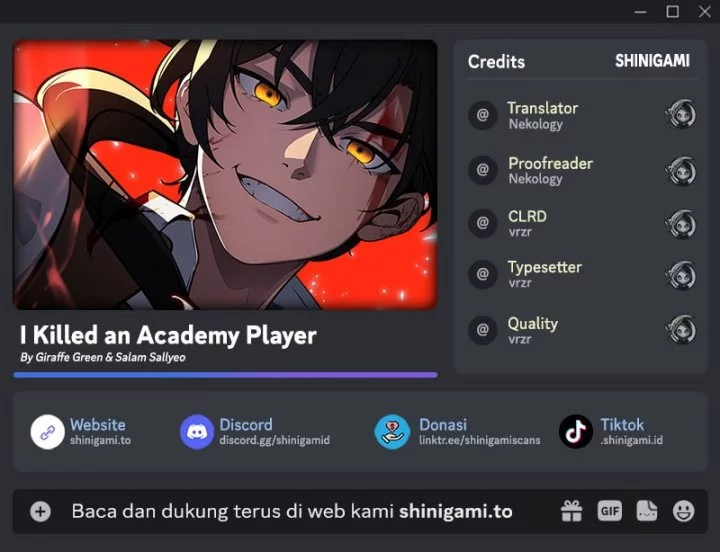Baca Komik I Killed An Academy Player Chapter 92 Gambar 1