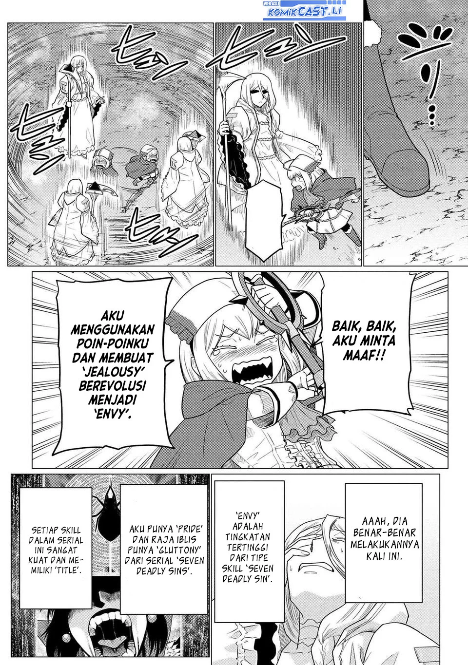 Kumo desu ga, Nani ka? Chapter 74.1 Gambar 8