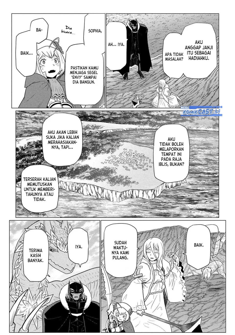 Kumo desu ga, Nani ka? Chapter 74.2 Gambar 11