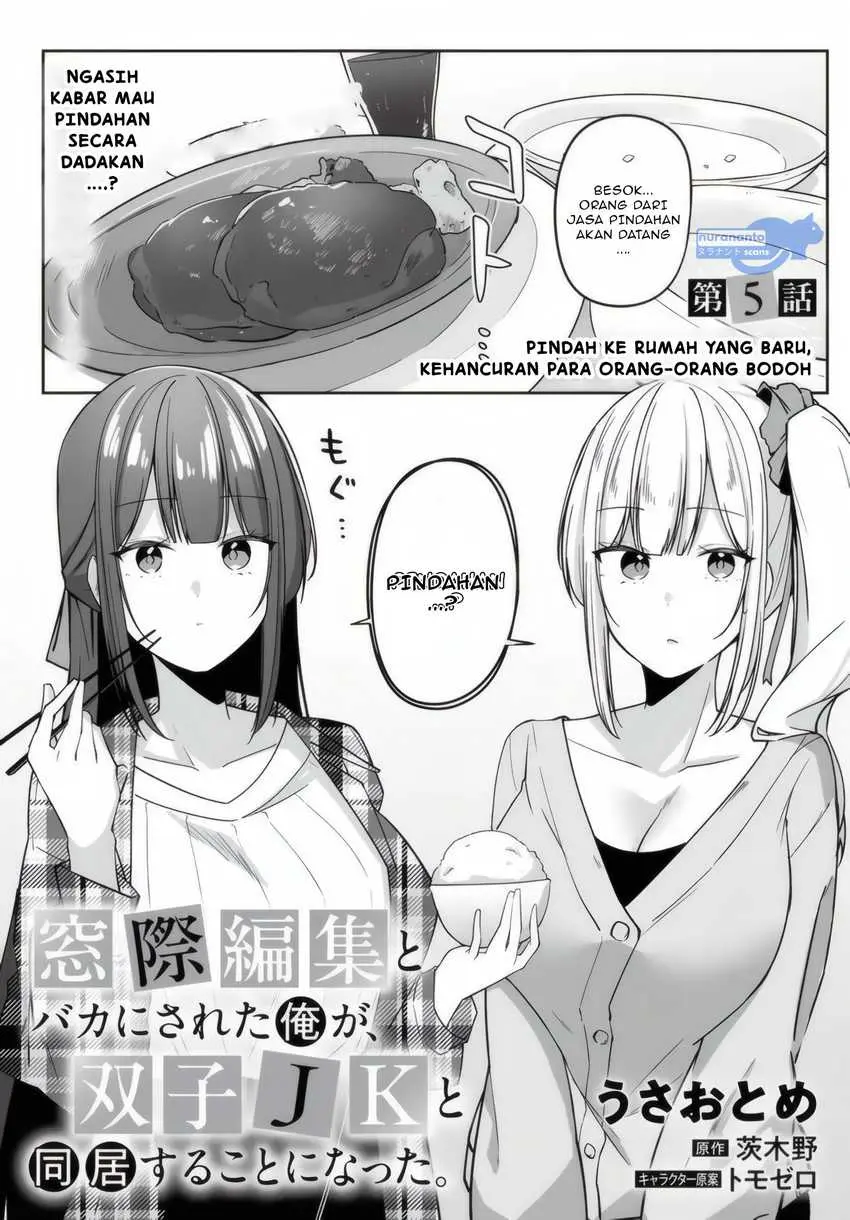 Baca Manga Madogiwa henshuu to baka ni sareta ore ga, futago JK to doukyo suru koto ni natta Chapter 5.1 Gambar 2