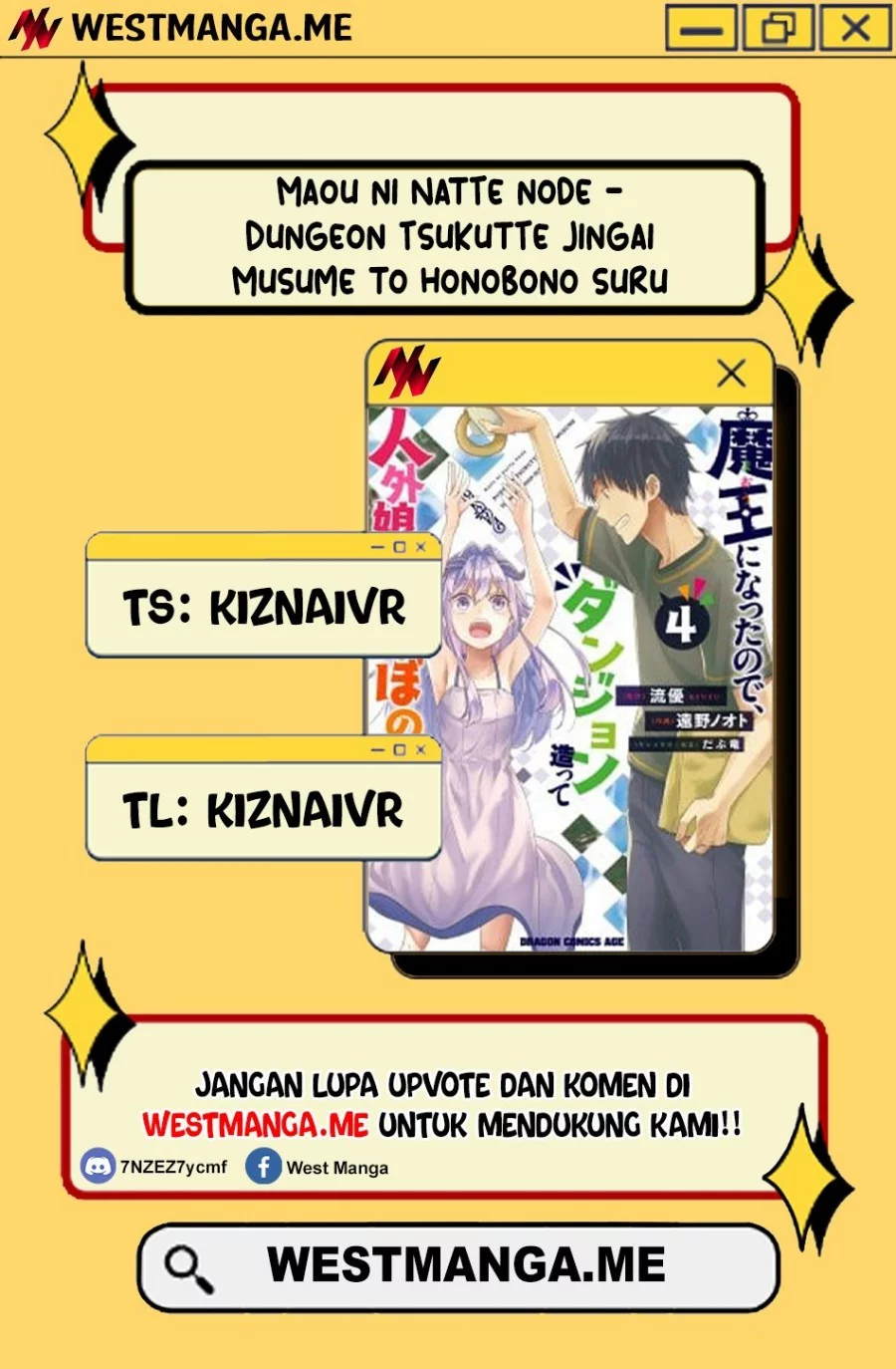Baca Komik Maou ni Natte node – Dungeon Tsukutte Jingai Musume to Honobono suru Chapter 84.1 Gambar 1