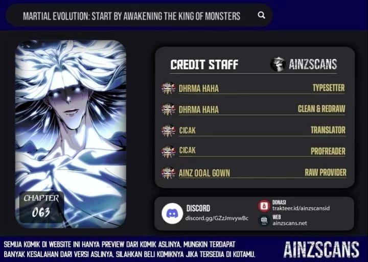 Martial Evolution: Start by Awakening the King of Monsters - Chapter 63 - Page 1