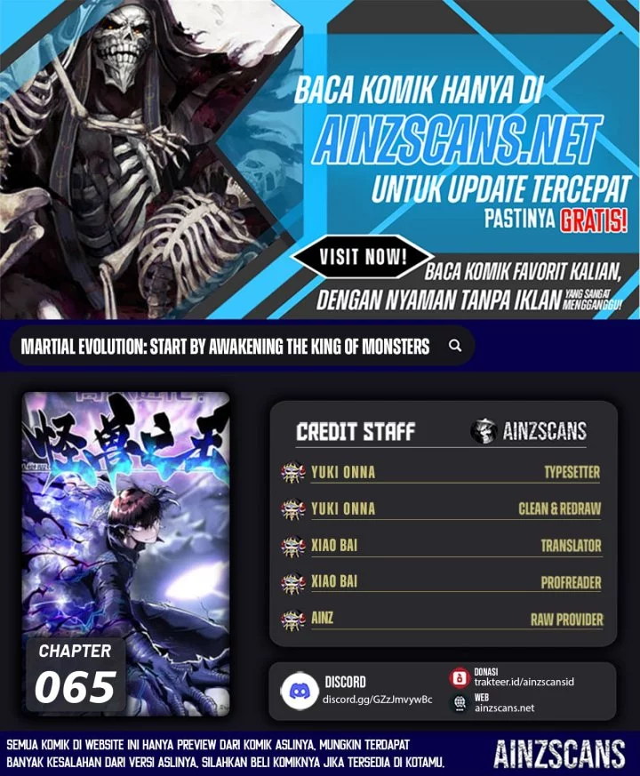 Baca Komik Martial Evolution: Start by Awakening the King of Monsters Chapter 65 Gambar 1