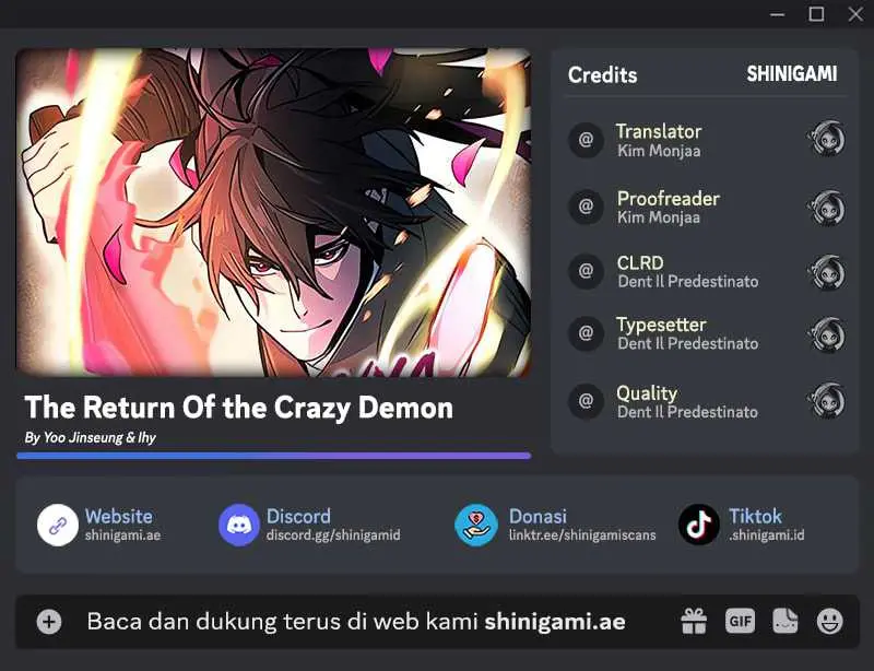 Baca Komik Return of the Mad Demon Chapter 151 Gambar 1