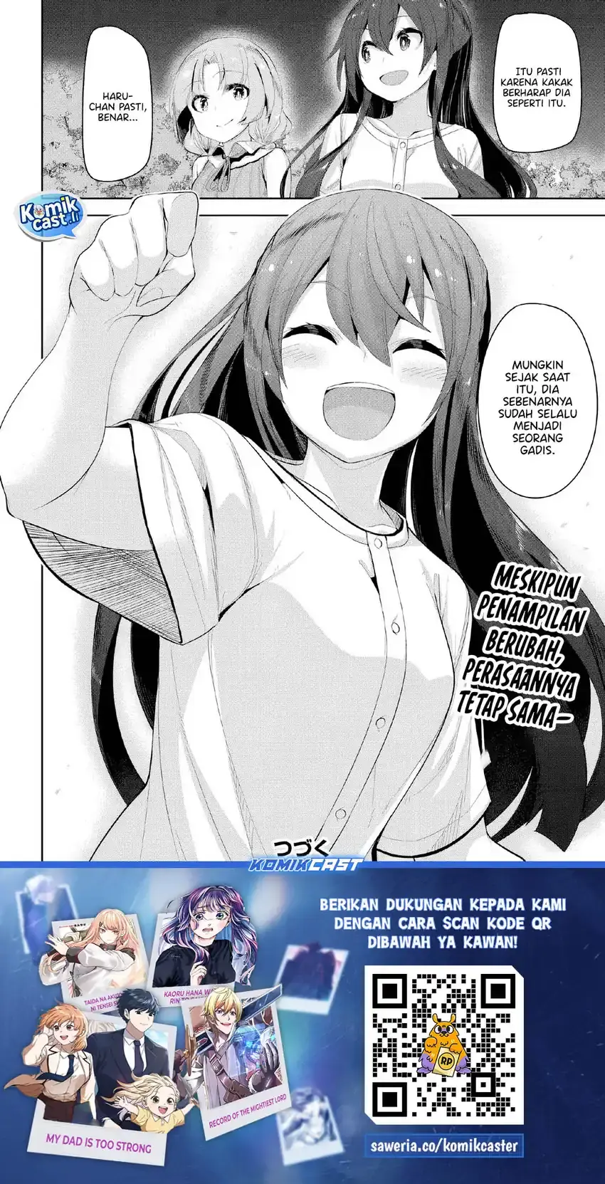 Tenkou-saki no Seiso Karen na Bishoujo ga, Mukashi Danshi to Omotte Issho ni Asonda Osananajimi datta Ken Chapter 33 Gambar 33