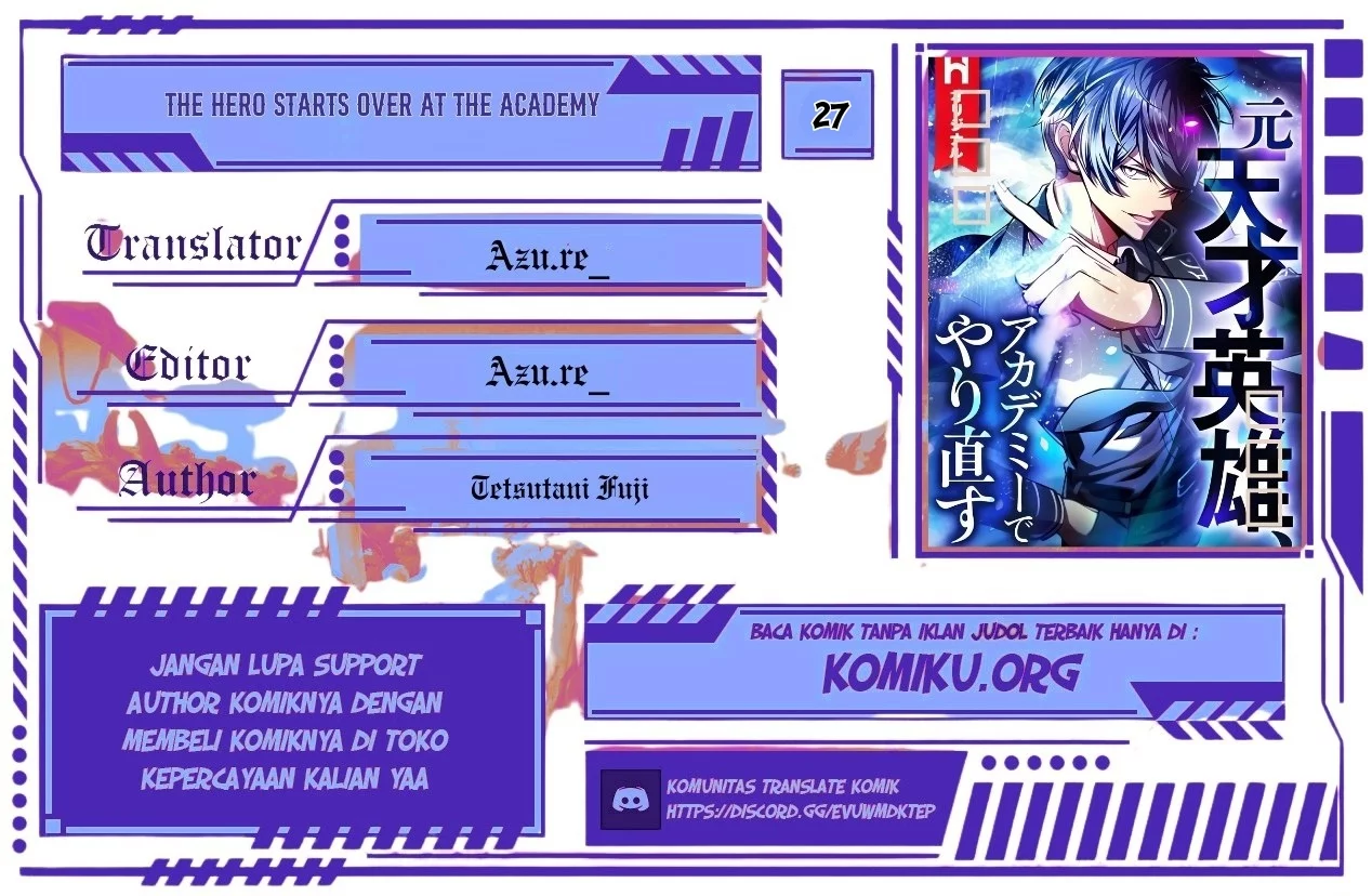 Baca Komik The Hero Starts Over at the Academy Chapter 27 Gambar 1