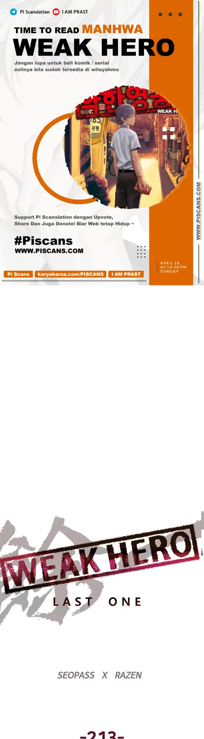 Weak Hero - Chapter 213.1 - Page 1