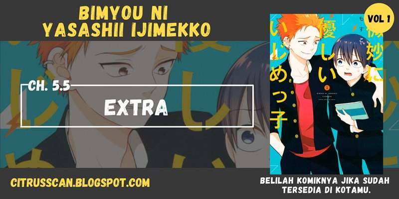 Baca Komik Bimyou ni Yasashii Ijimekko Chapter 5.5 Gambar 1