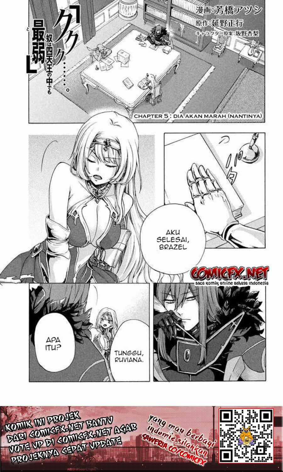 Baca Manga “Kukuku… He is the weakest of the Four Heavenly Monarchs.” I was dismissed from my job but somehow I became the master of a hero and a holy maiden. Chapter 05.2 Gambar 2