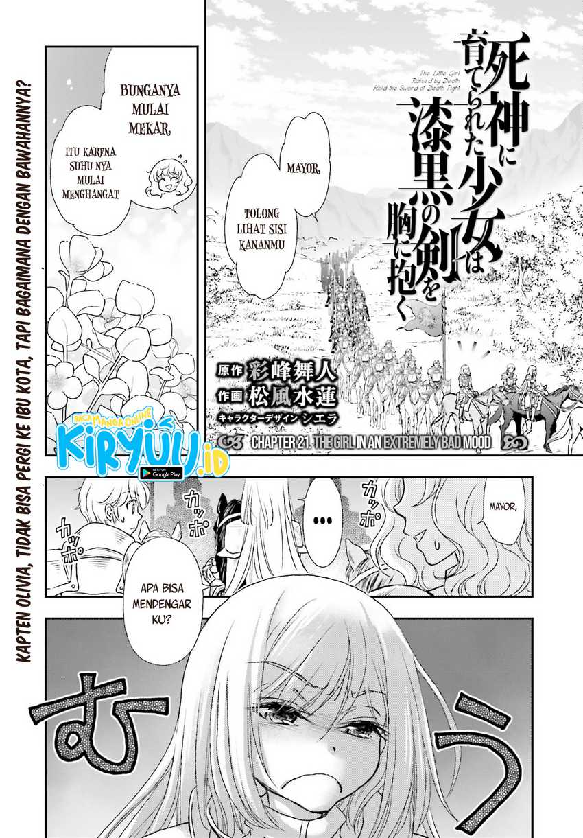 Baca Manga Shinigami ni Sodaterareta Shoujo wa Shikkoku no Tsurugi wo Mune ni Idaku Chapter 21 Gambar 2