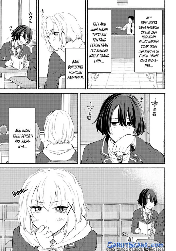 Nee, Mou Isso Tsukiacchau? Osananajimi no Bishoujo ni Tanomarete, Camo Kareshi Hajimemashita Chapter 04 Gambar 12