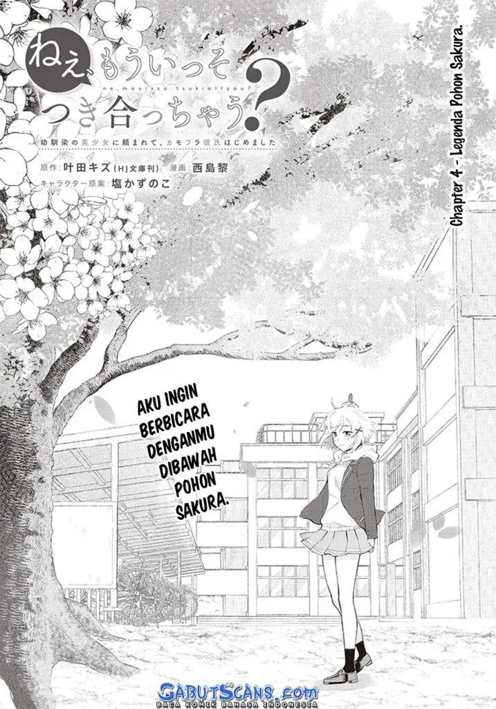 Baca Manga Nee, Mou Isso Tsukiacchau? Osananajimi no Bishoujo ni Tanomarete, Camo Kareshi Hajimemashita Chapter 04 Gambar 2