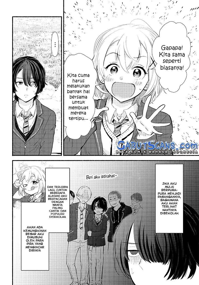 Nee, Mou Isso Tsukiacchau? Osananajimi no Bishoujo ni Tanomarete, Camo Kareshi Hajimemashita Chapter 02 Gambar 5