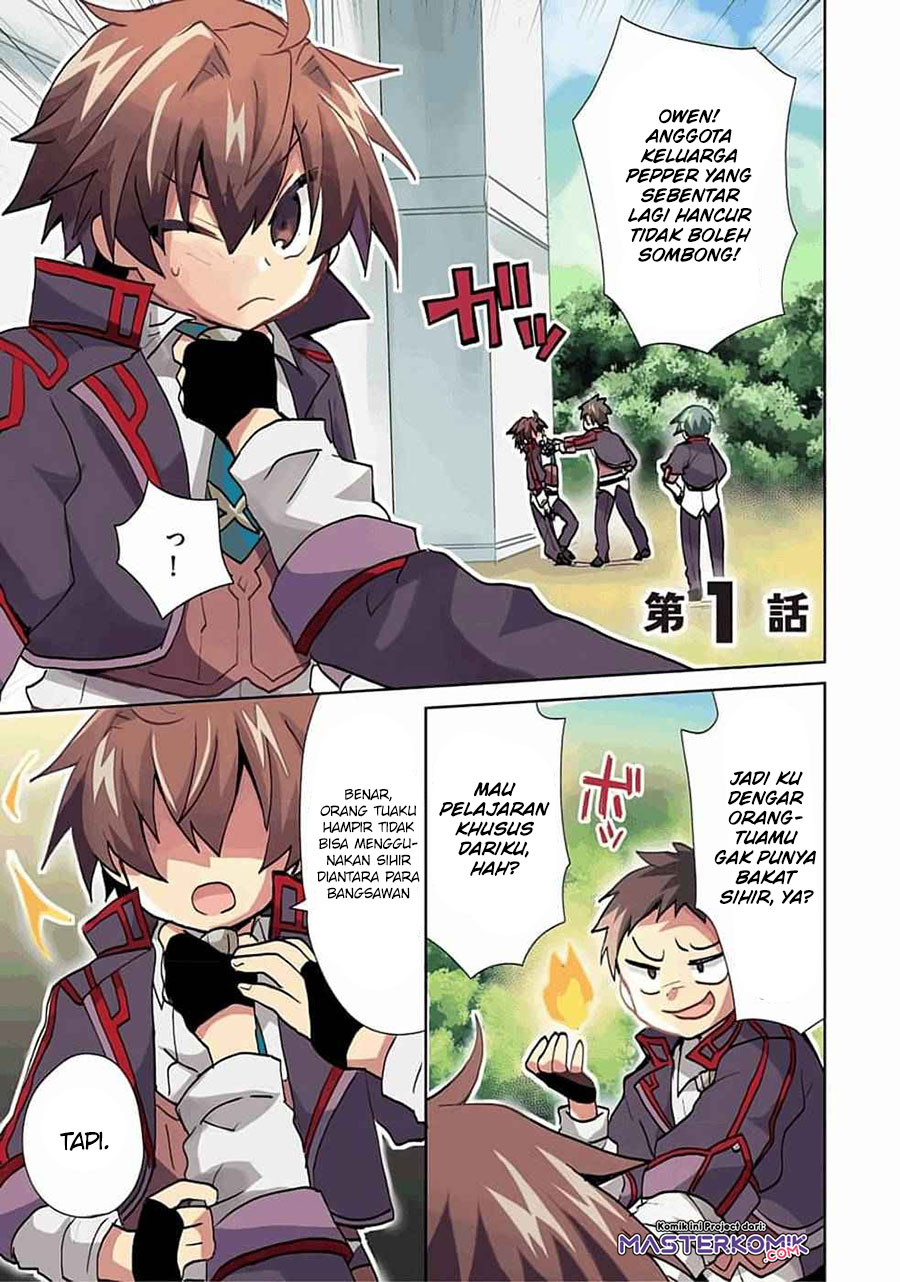 Baca Manga Reincarnated As The Son Of A Vicious Lord! -When I Was Having Fun Learning Chapter 01.1 Gambar 2