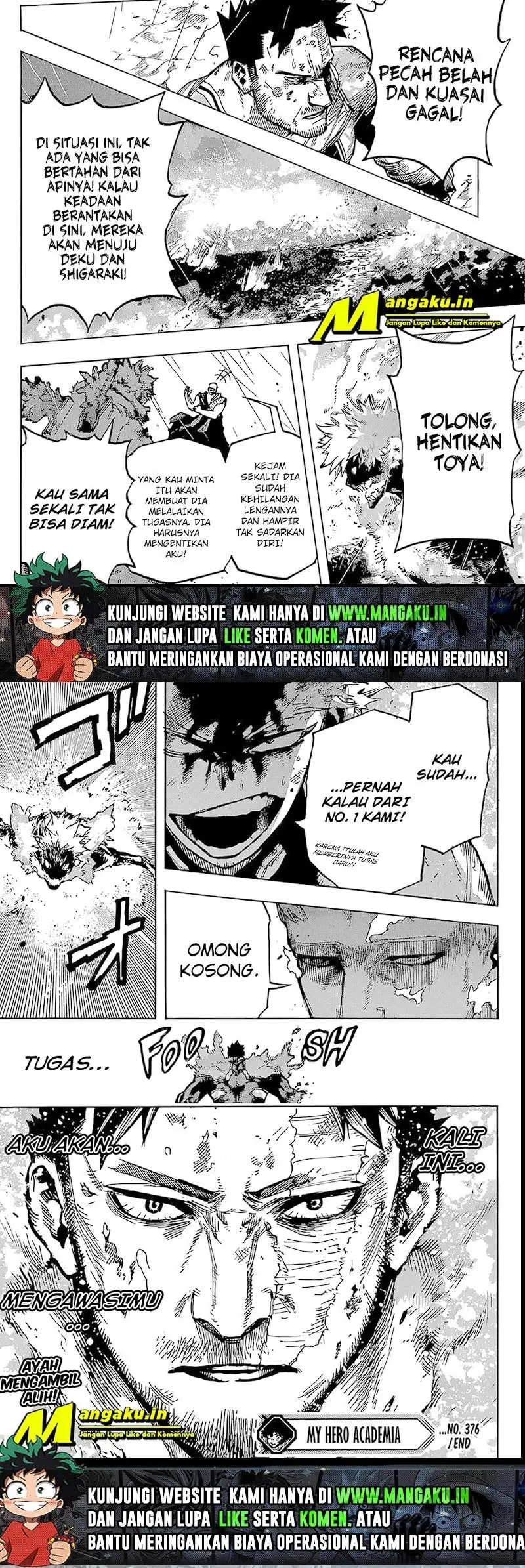 Boku no Hero Academia Chapter 376 Gambar 7