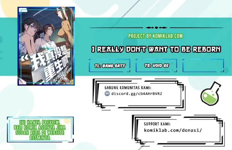 Baca Komik I Really Don’t Want to Be Reborn Chapter 23 Gambar 1