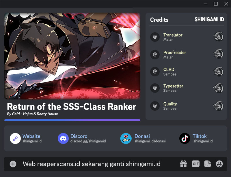 Return of the SSS-Class Ranker - Chapter 47 - Page 1