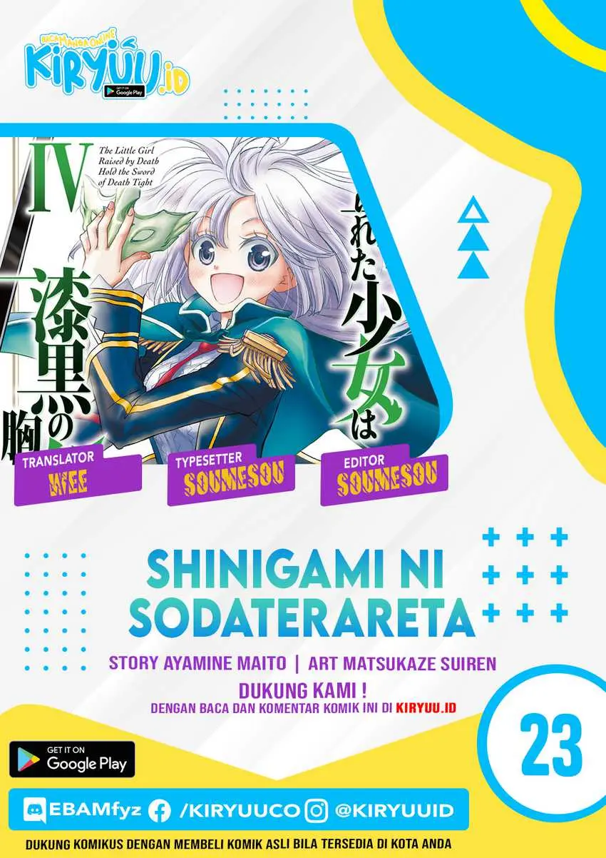 Baca Komik Shinigami ni Sodaterareta Shoujo wa Shikkoku no Tsurugi wo Mune ni Idaku Chapter 23 Gambar 1