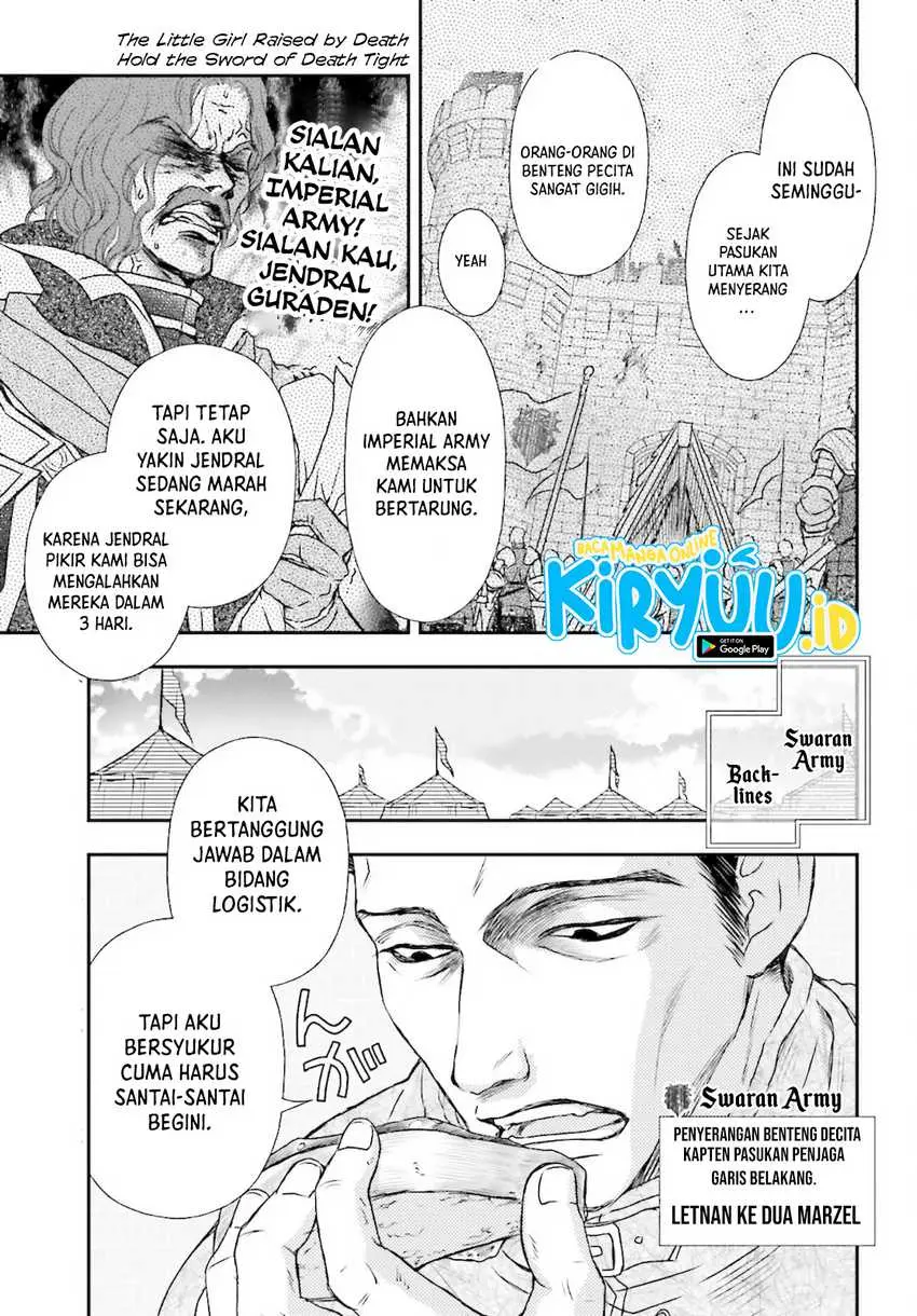 Baca Manga Shinigami ni Sodaterareta Shoujo wa Shikkoku no Tsurugi wo Mune ni Idaku Chapter 23 Gambar 2