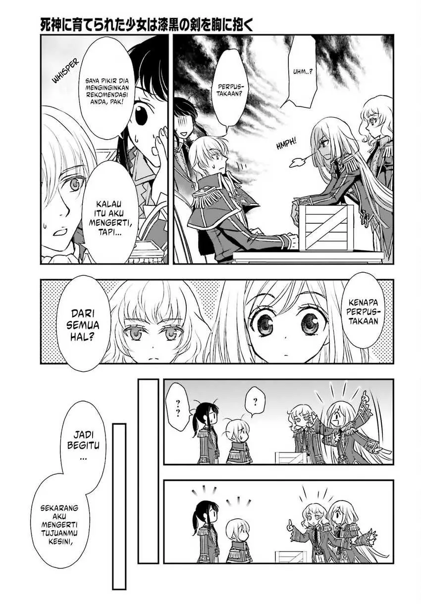 Shinigami ni Sodaterareta Shoujo wa Shikkoku no Tsurugi wo Mune ni Idaku Chapter 41 Gambar 16
