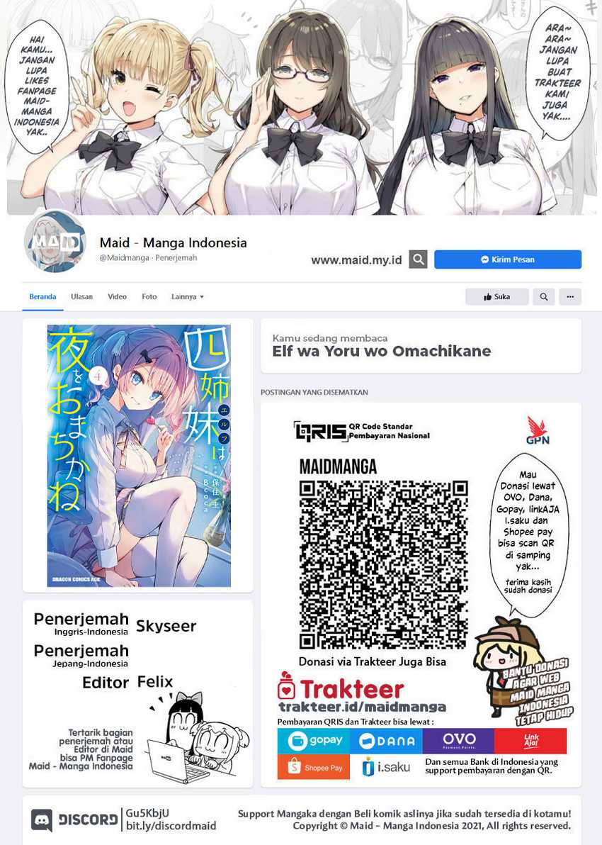 Baca Manga Yonshimai wa Yoru wo Omachikane Chapter 22 Gambar 2