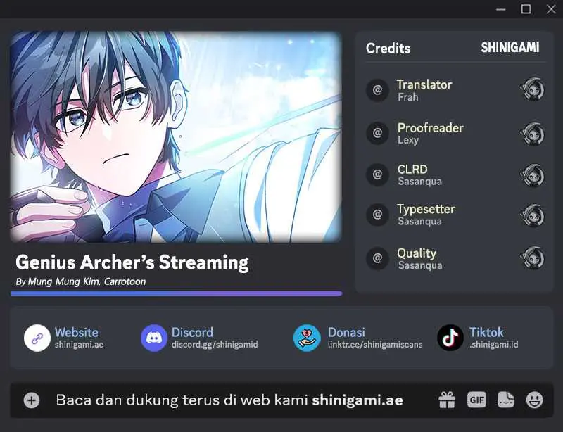Baca Komik Genius Archer’s Streaming Chapter 19 Gambar 1