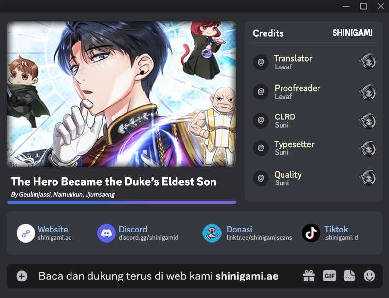 Baca Komik The Hero Became The Duke’s Eldest Son Chapter 01 Gambar 1