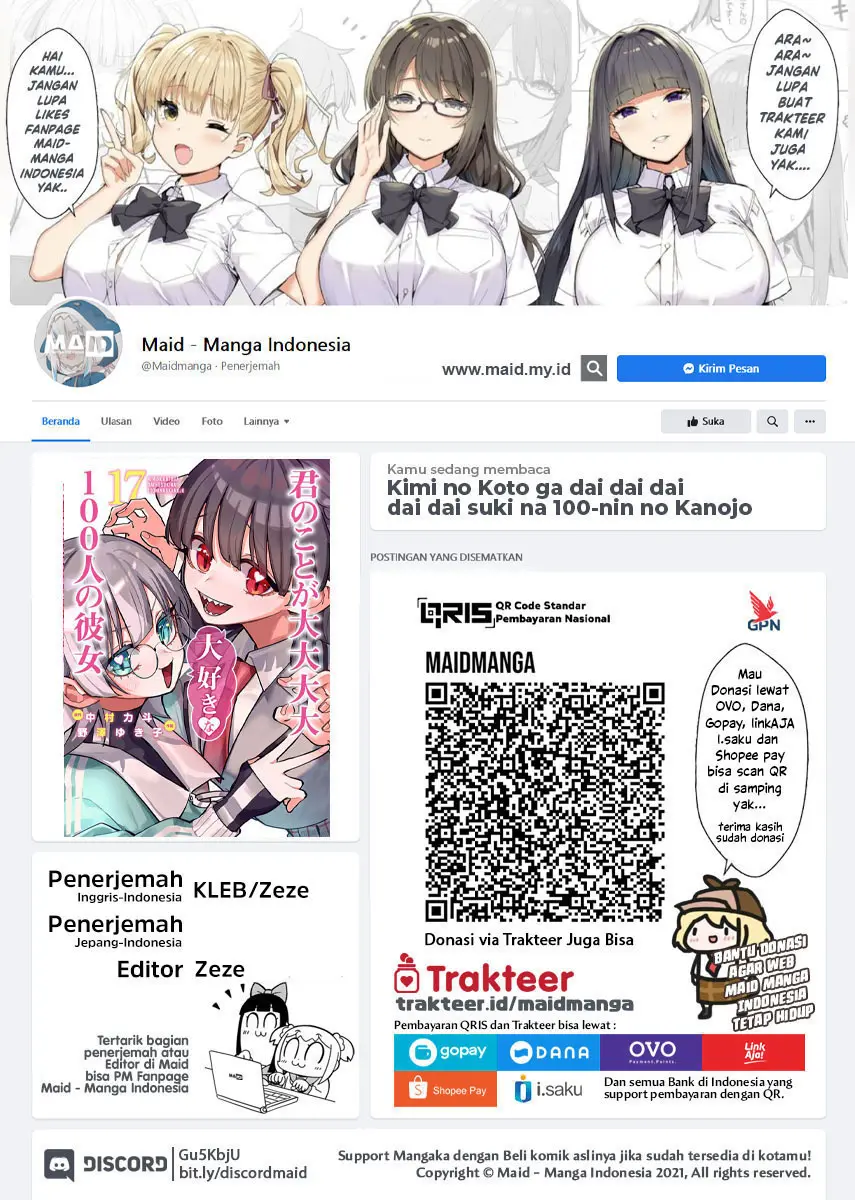 Baca Manga Kimi no Koto ga Dai Dai Dai Dai Daisuki na 100-ri no Kanojo Chapter 122.5 Gambar 2
