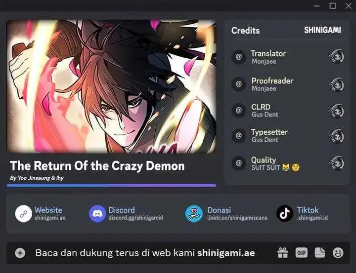 Baca Komik Return of the Mad Demon Chapter 150 Gambar 1