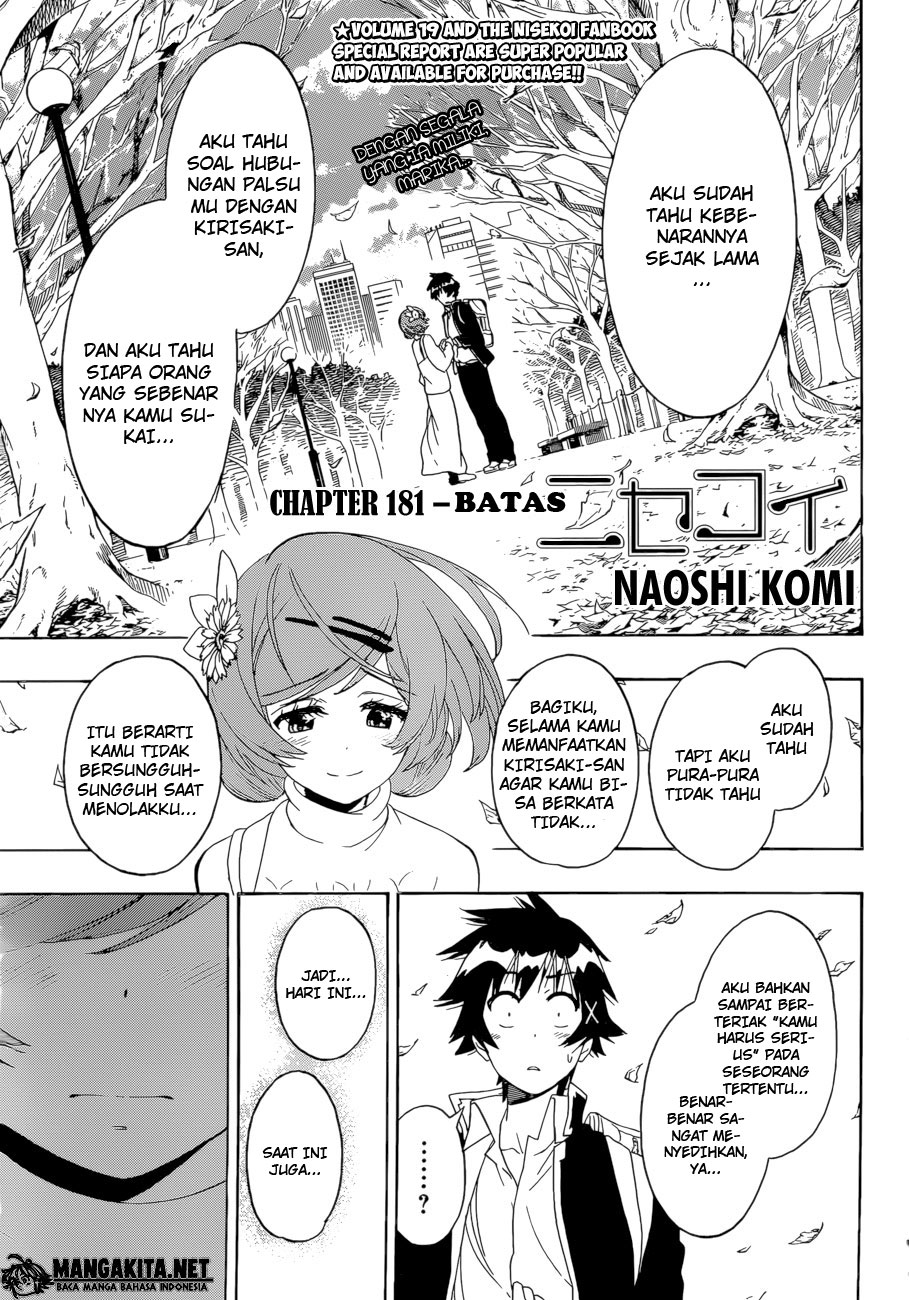 Baca Manga Nisekoi Chapter 181 Gambar 2