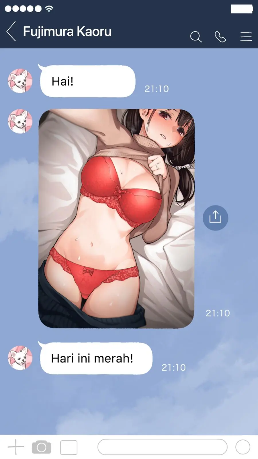 The Kouhai Who Reports the Color of Her Underwear to Me Every Morning for Some Reason Chapter 12 Gambar 3