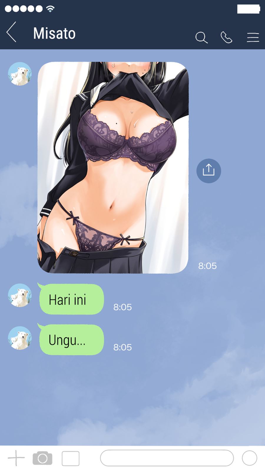 The Kouhai Who Reports the Color of Her Underwear to Me Every Morning for Some Reason Chapter 05 Gambar 3