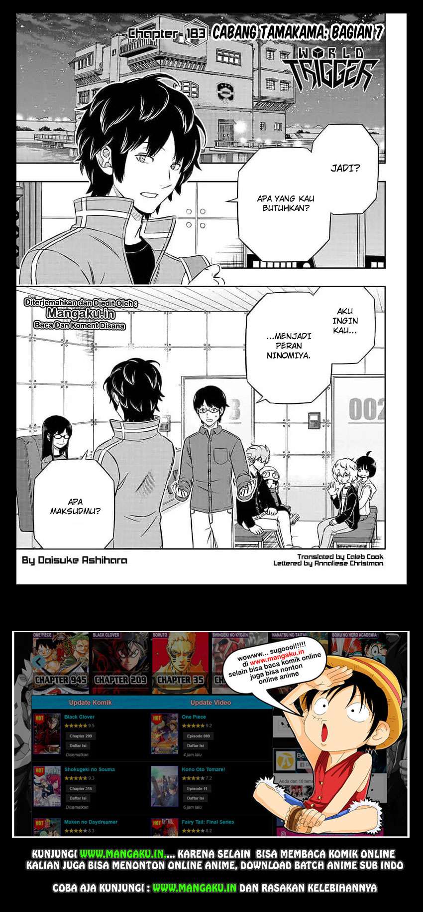 Baca Manga World Trigger Chapter 183 Gambar 2